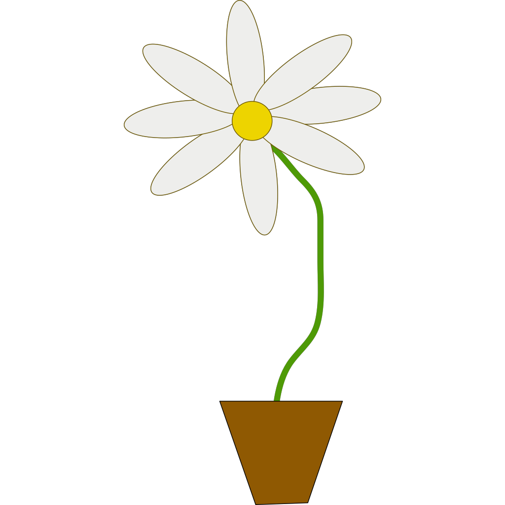 Download Flower In A Pot SVG Clip arts download - Download Clip Art ...