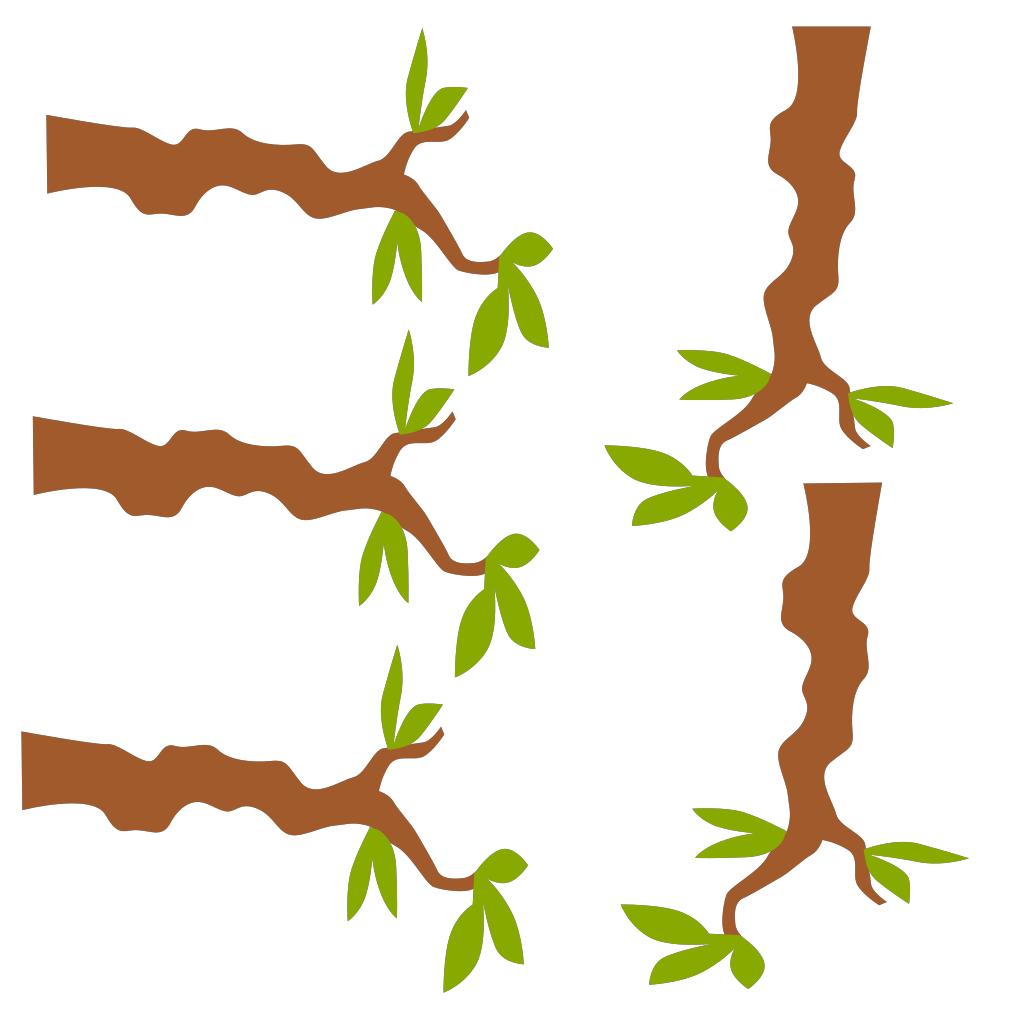 Brown Tree Branch SVG vector. 