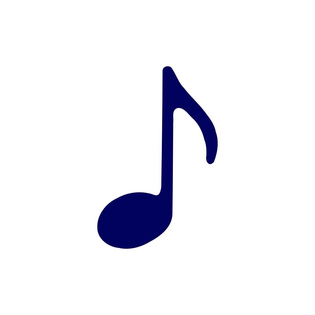 Black Eighth Note PNG Clip arts.