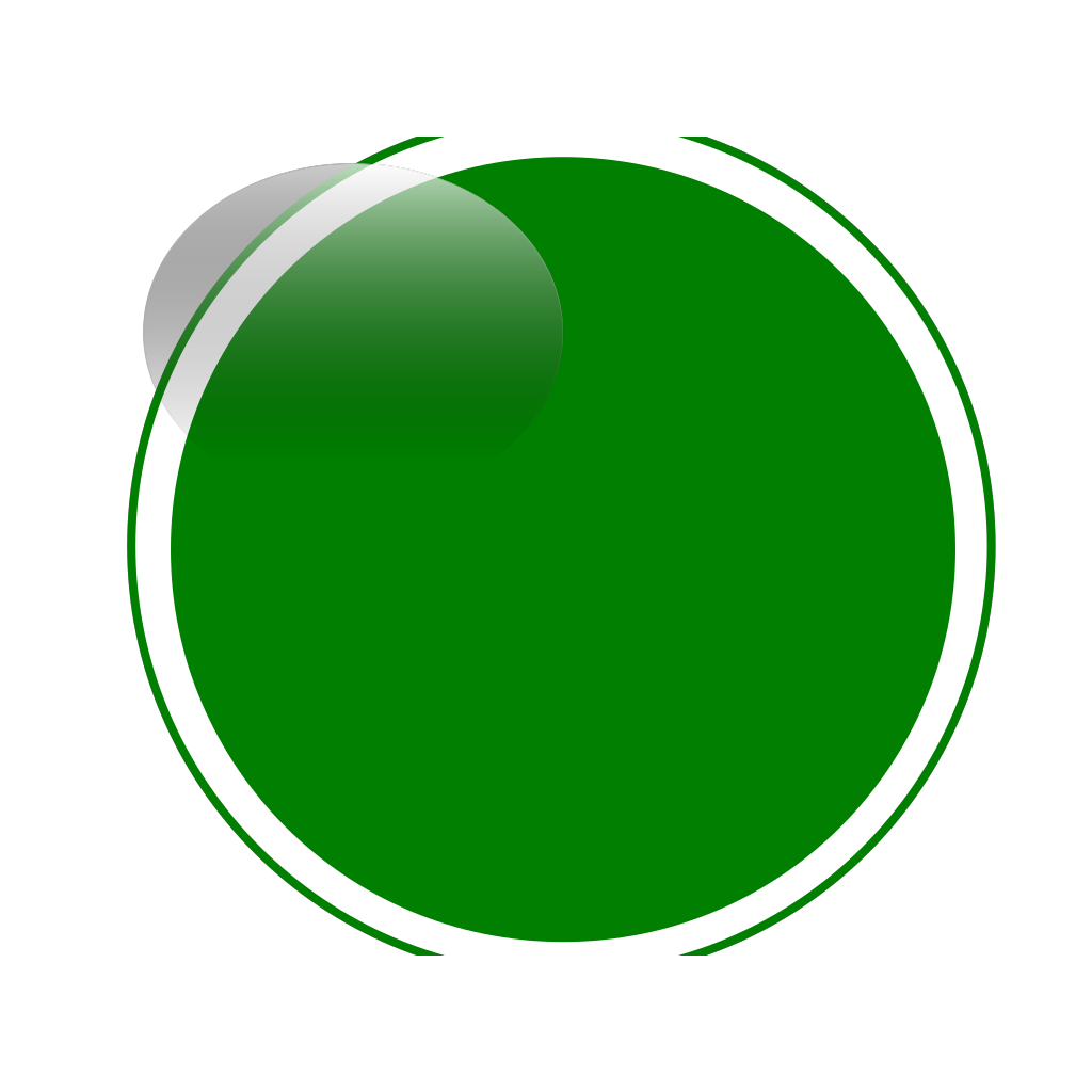 Glossy Green Circle Button PNG, SVG Clip art for Web - Download Clip
