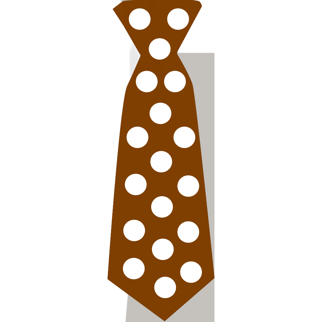 Brown Tie With Polka Dots PNG, SVG Clip art for Web - Download Clip Art