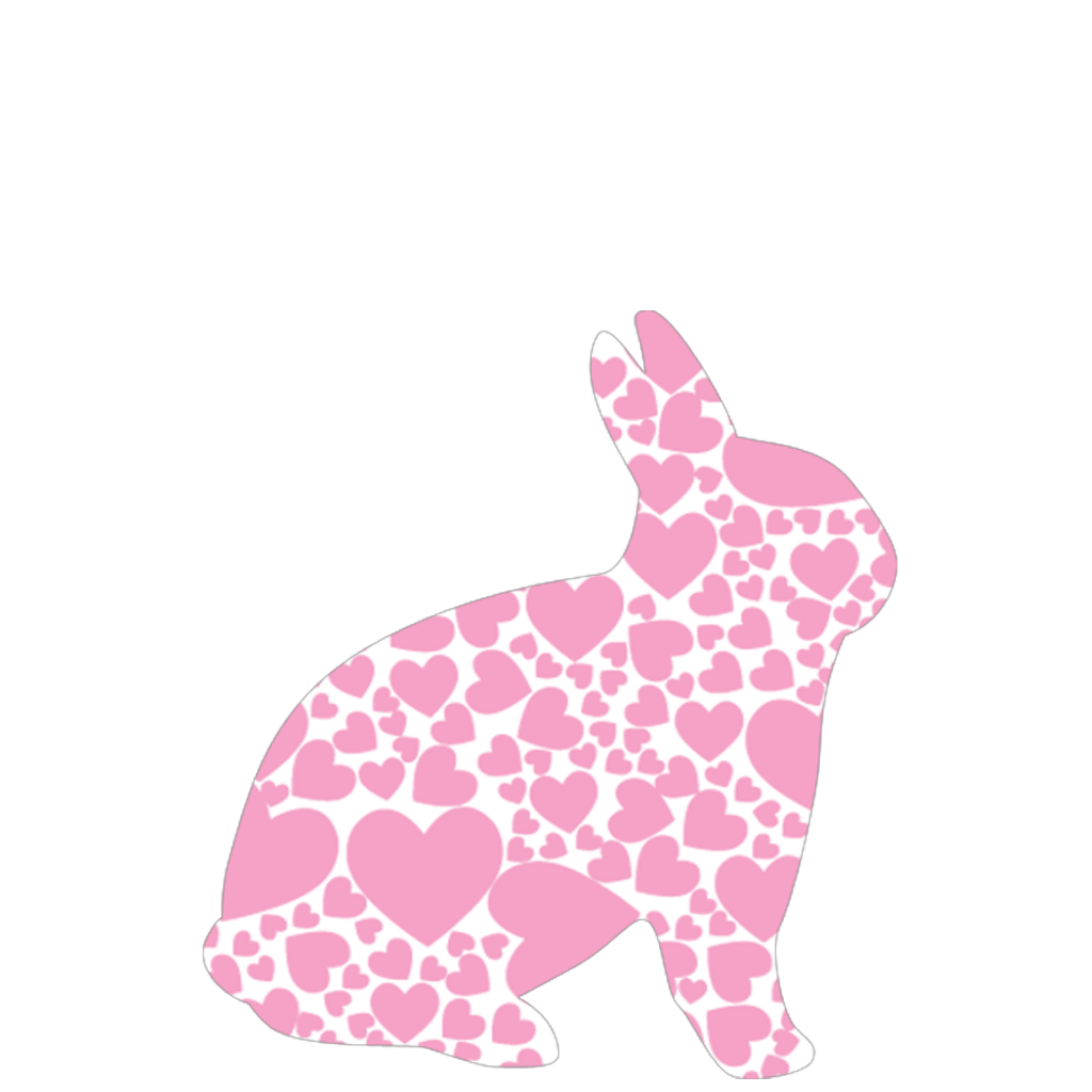 Download Rabbit With Hearts SVG Clip arts download - Download Clip Art, PNG Icon Arts
