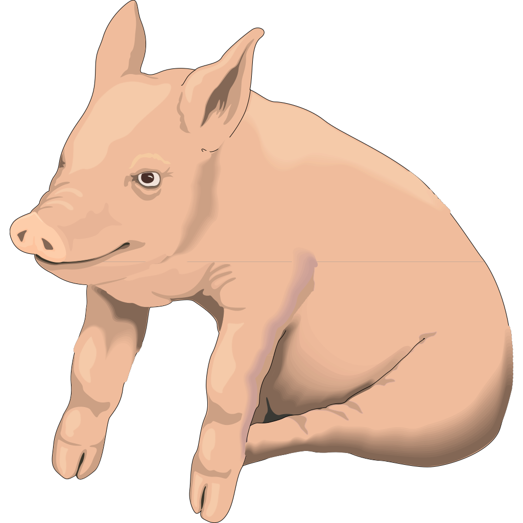 Sitting Pig PNG, SVG Clip art for Web - Download Clip Art, PNG Icon Arts