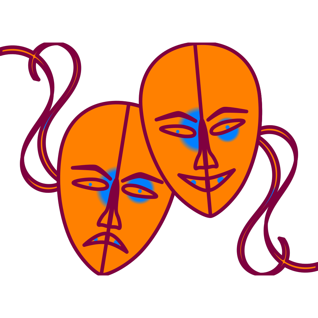 Download Theatre Masks PNG, SVG Clip art for Web - Download Clip ...