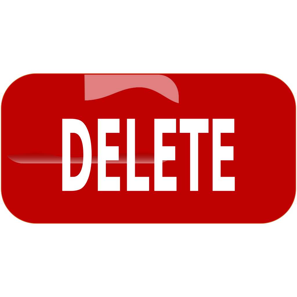 Download Red Delete Rectangle Button PNG, SVG Clip art for Web ...