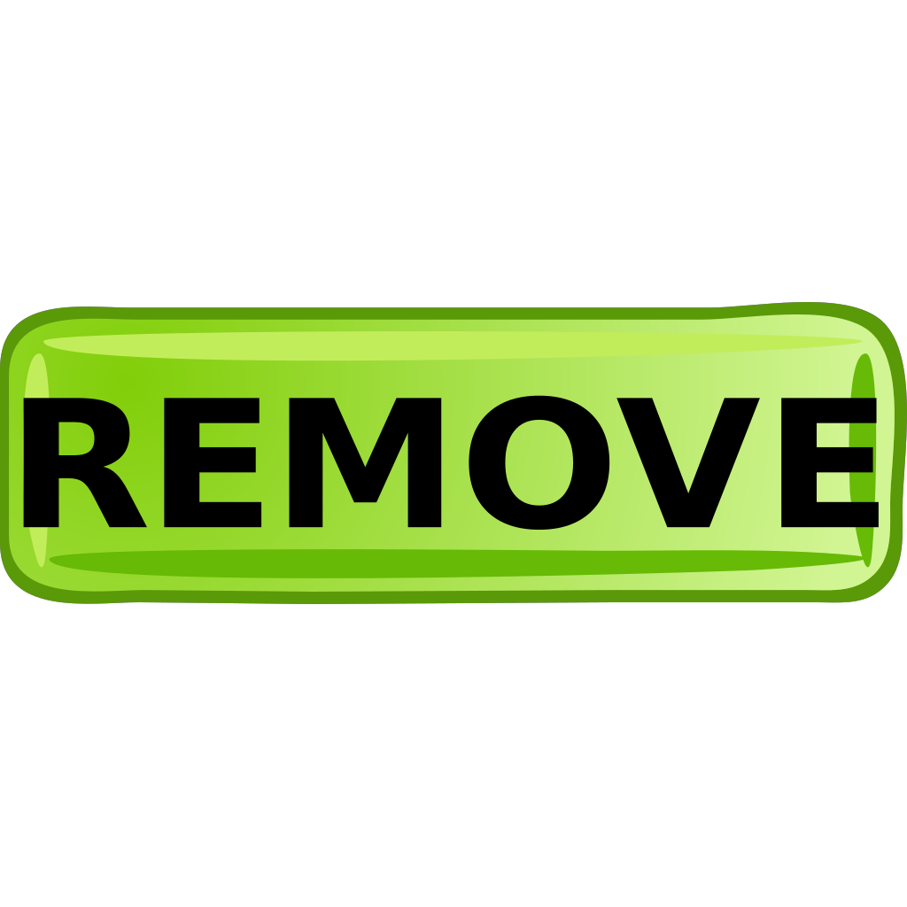 Delete зеленый. Ремовед. Remove ИП.
