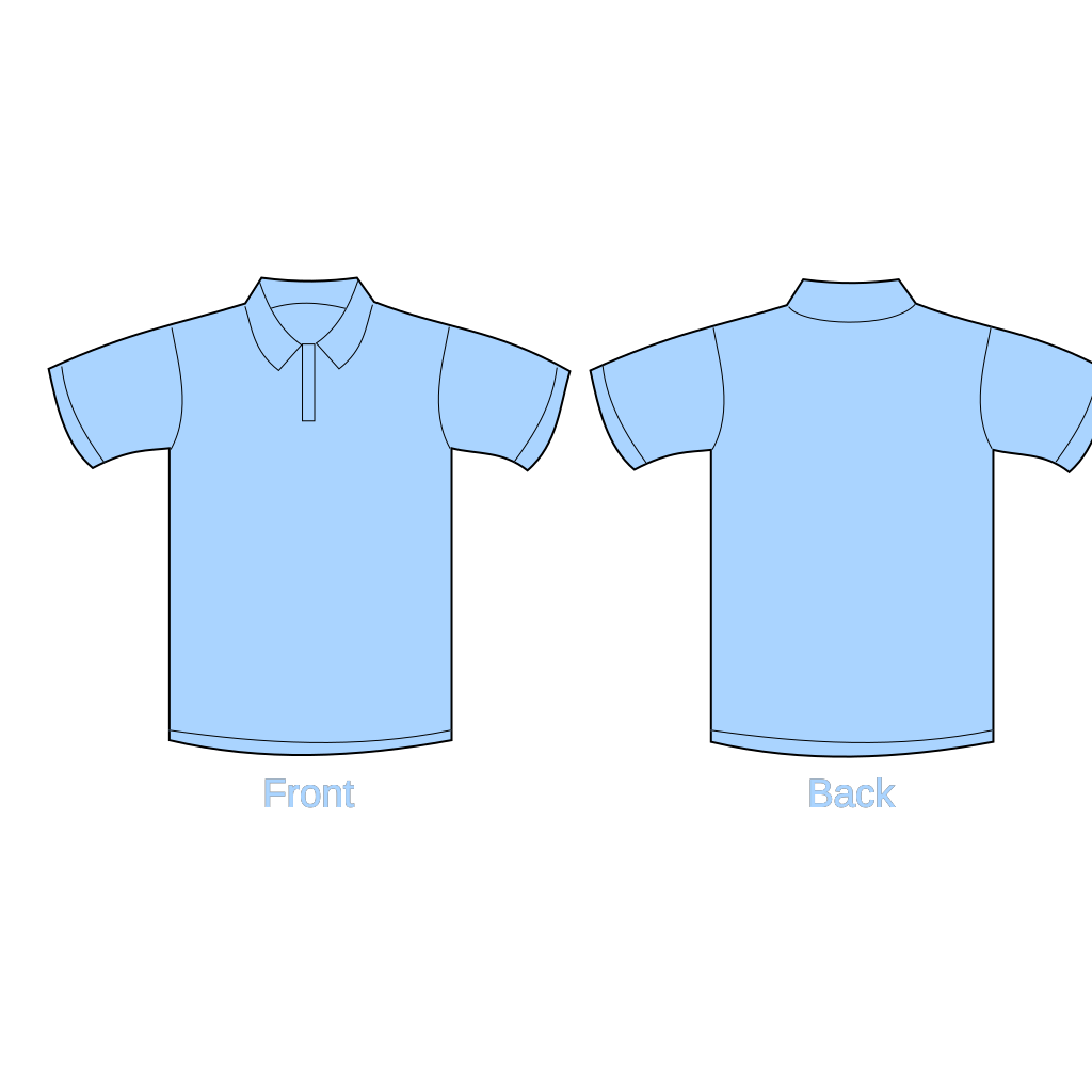 Polo Shirt Black With Zipper SVG Clip arts download - Download Clip Art ...