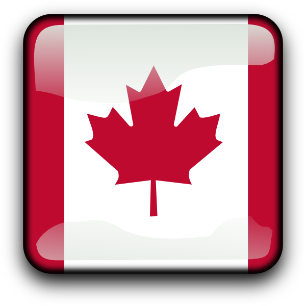 Download Glossy Canadian Flag Icon PNG, SVG Clip art for Web ...