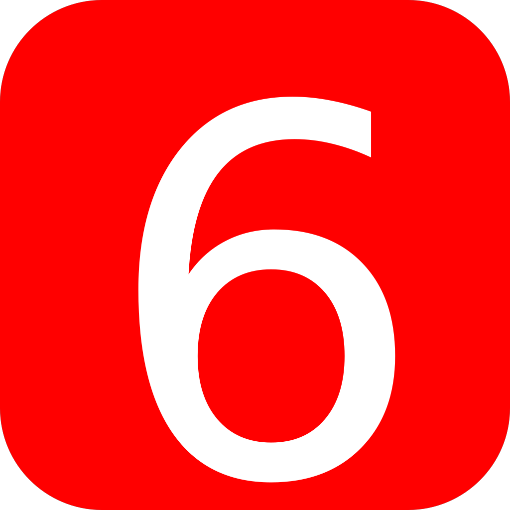Число шесть. Red number6. Цифра 6 арт. Rounded Red ivk icon. Gmod icon 1024x1024