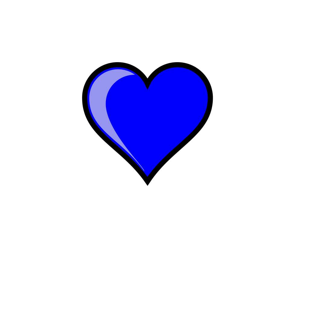 Blue Heart SVG Clip arts download - Download Clip Art, PNG Icon Arts