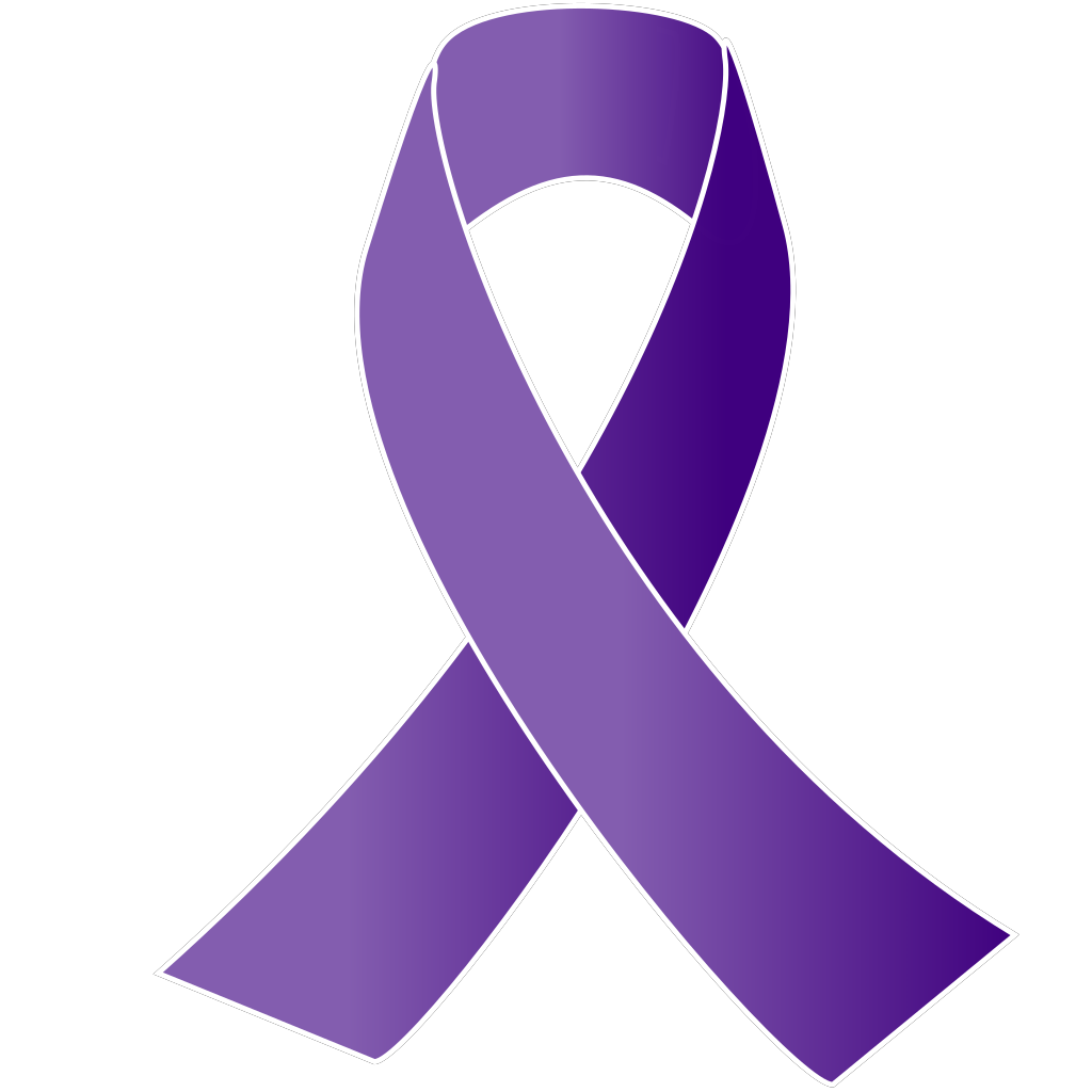Purple Awareness Ribbon.