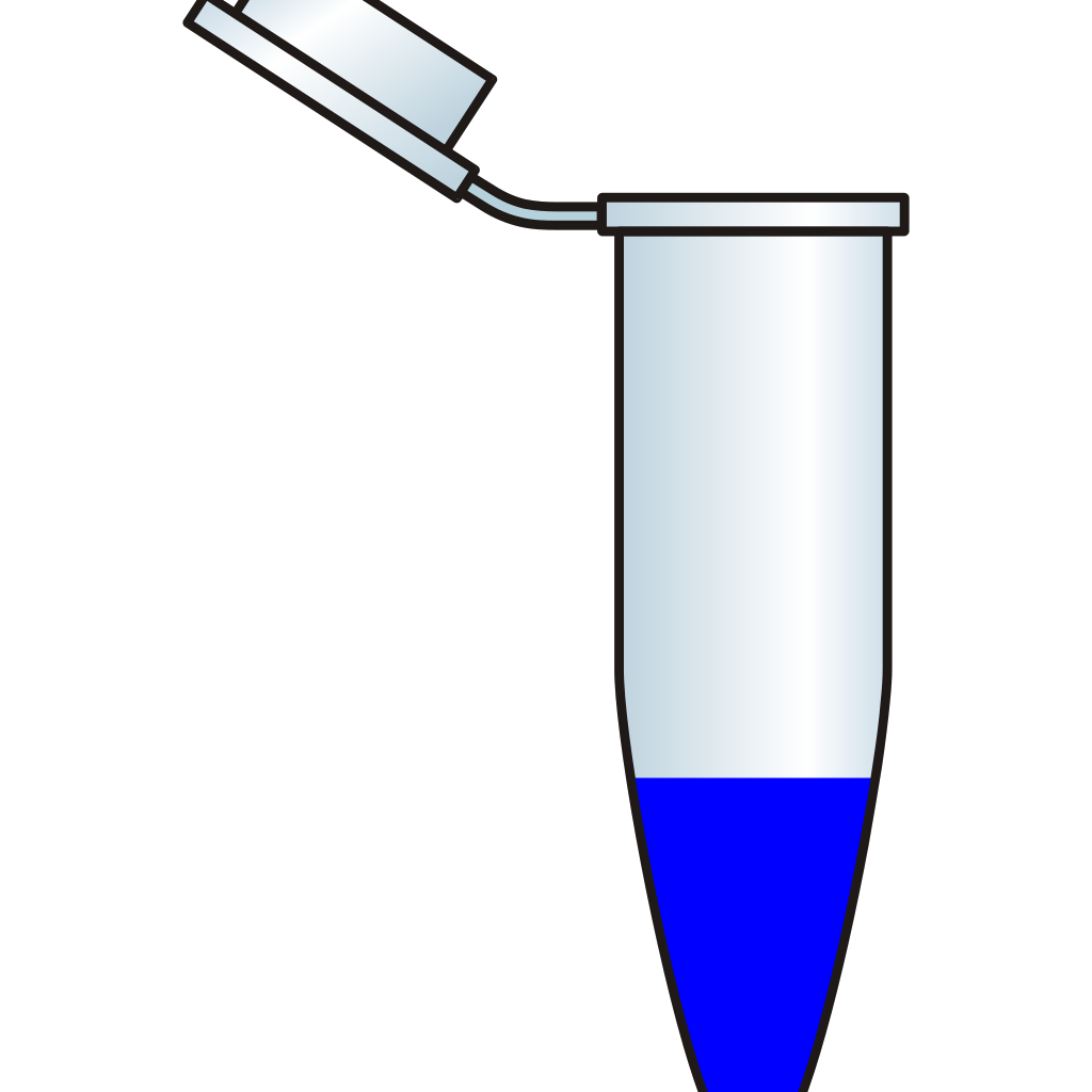 Eppendorf With Blue Solution PNG, SVG Clip art for Web - Download Clip