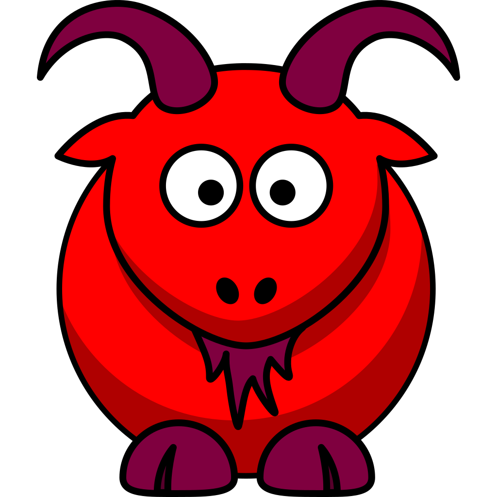 Red Goat PNG, SVG Clip art for Web - Download Clip Art, PNG Icon Arts