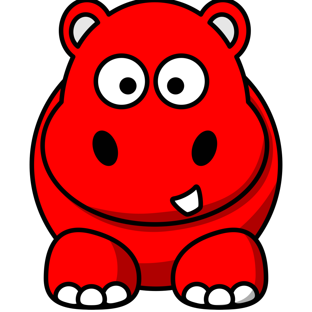 Download Red Hippo PNG, SVG Clip art for Web - Download Clip Art, PNG Icon Arts