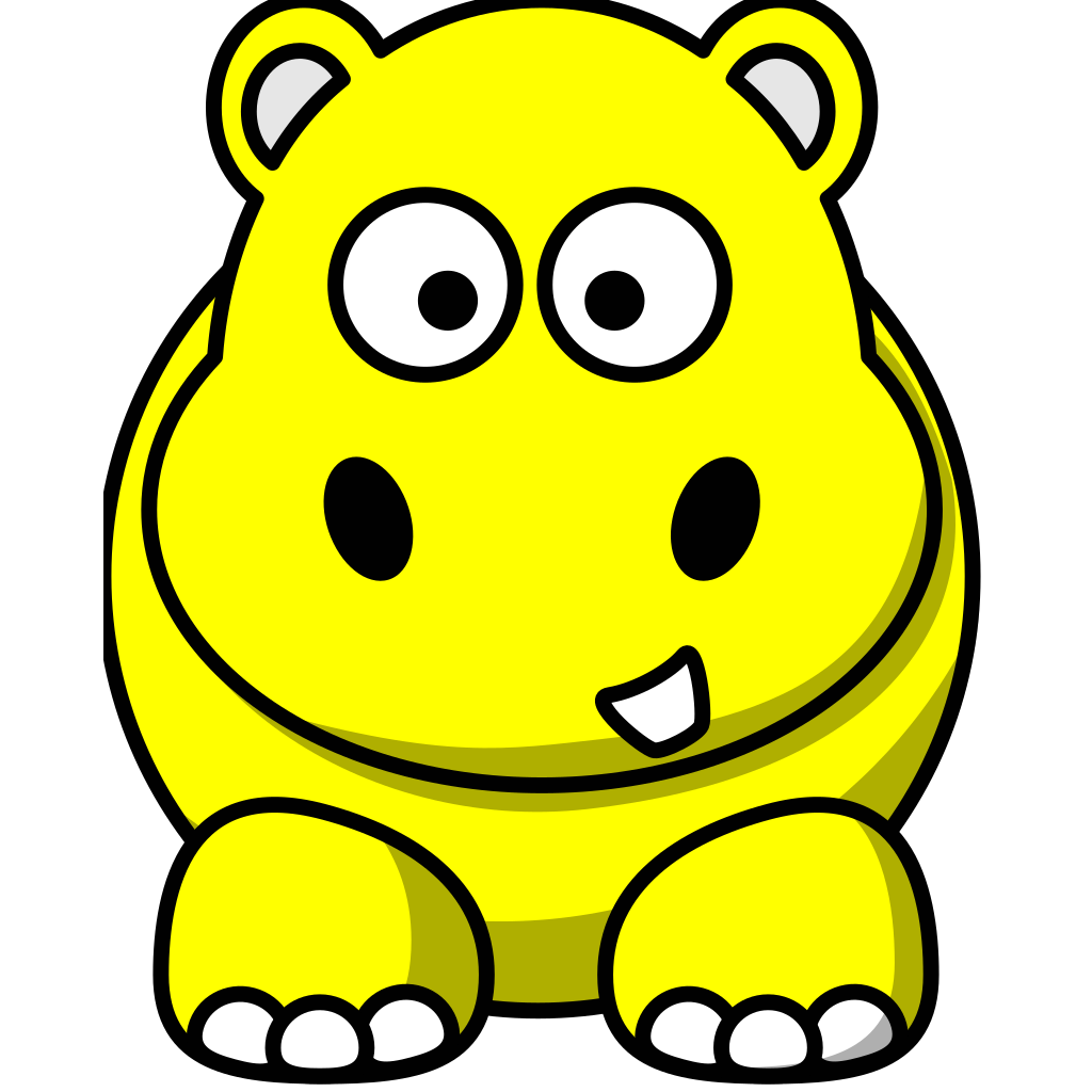 Download Yellow Hippo PNG, SVG Clip art for Web - Download Clip Art, PNG Icon Arts
