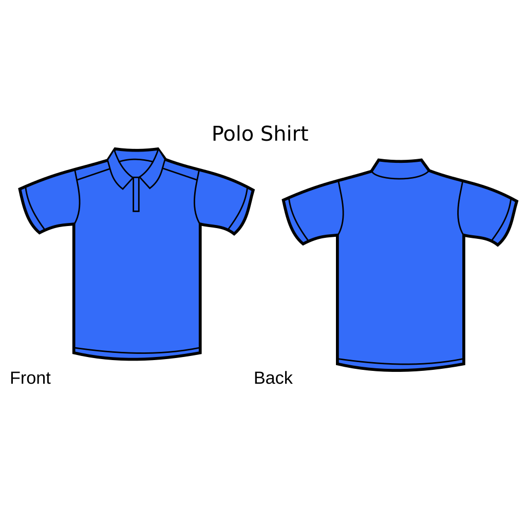 Download Blue Polo Shirt Front And Back PNG, SVG Clip art for Web ...