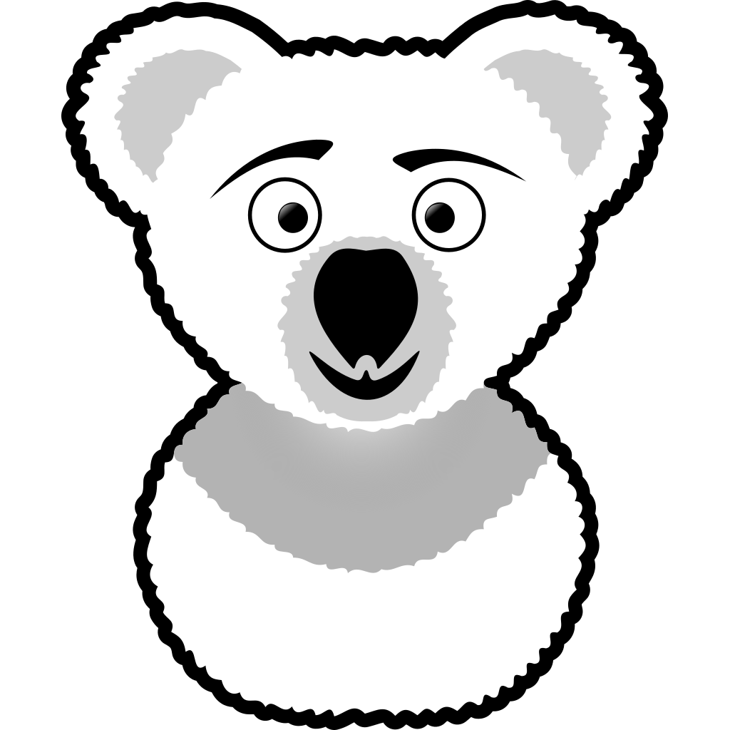 Koala Outline PNG, SVG Clip art for Web - Download Clip Art, PNG Icon Arts