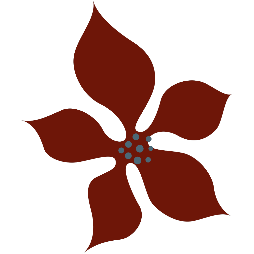 Brown Fun Styled Flower PNG, SVG Clip art for Web - Download Clip Art