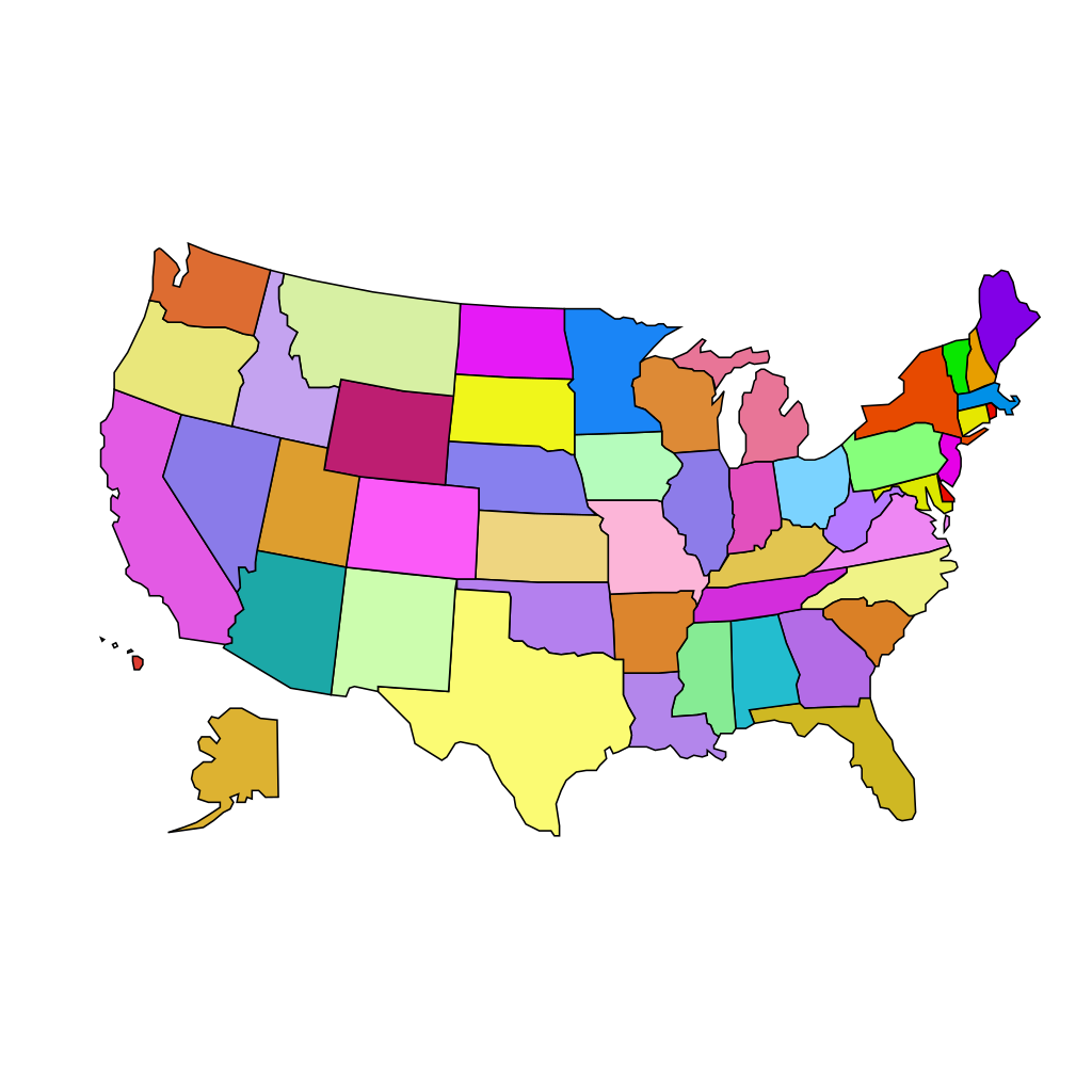 Usa Map Clipart Png