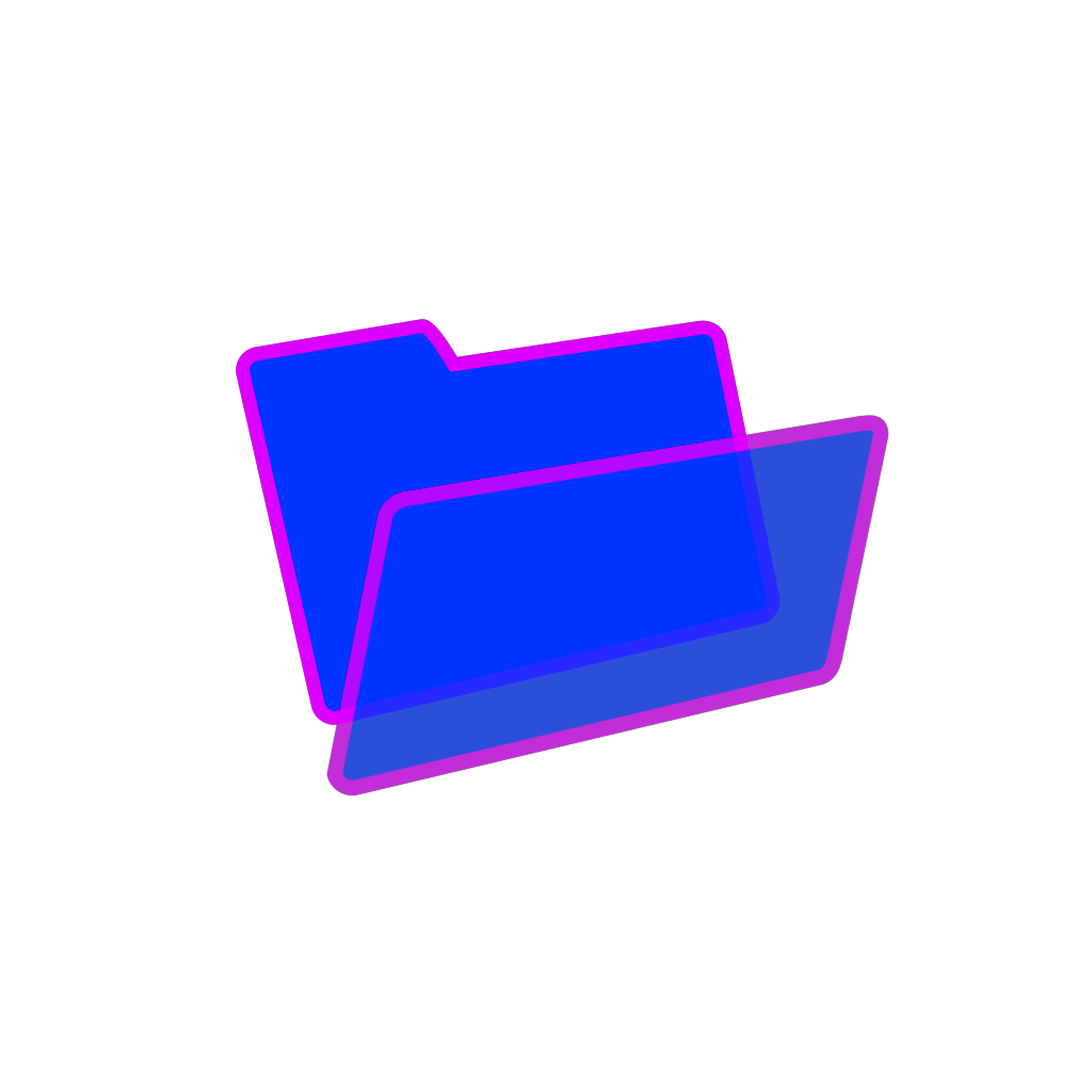 Purple And Blue Folder SVG Clip arts