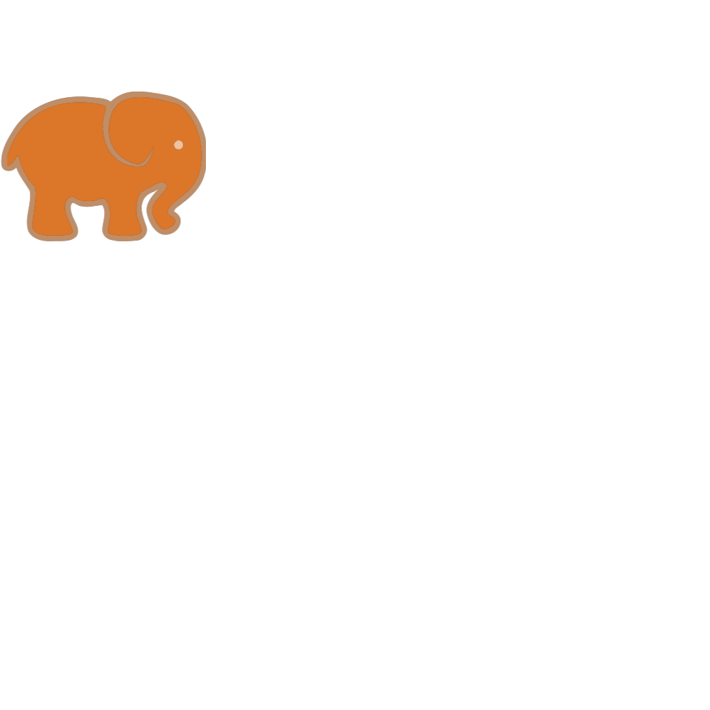 Orange Elephant PNG, SVG Clip art for  Download Clip Art, PNG Icon Arts