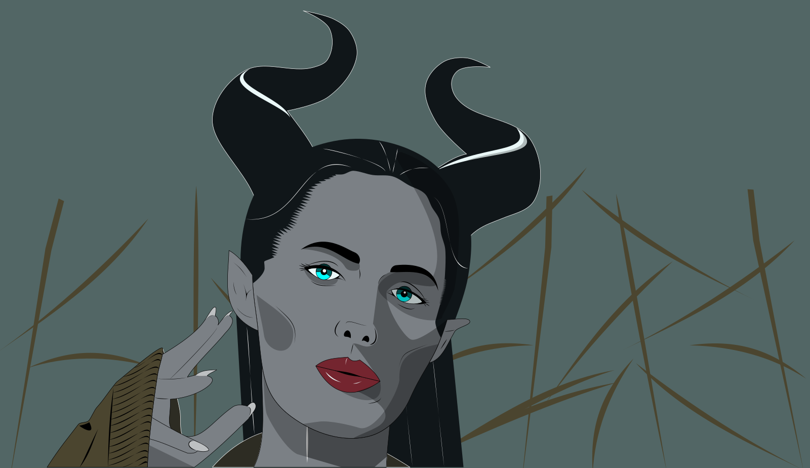 Maleficent SVG vector. 