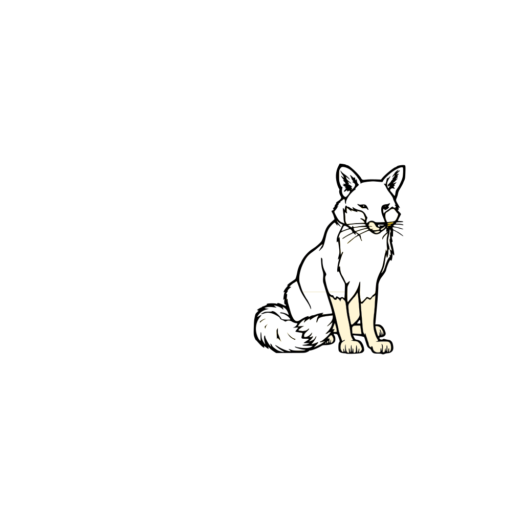 Black And White Fox PNG, SVG Clip art for Web - Download Clip Art, PNG
