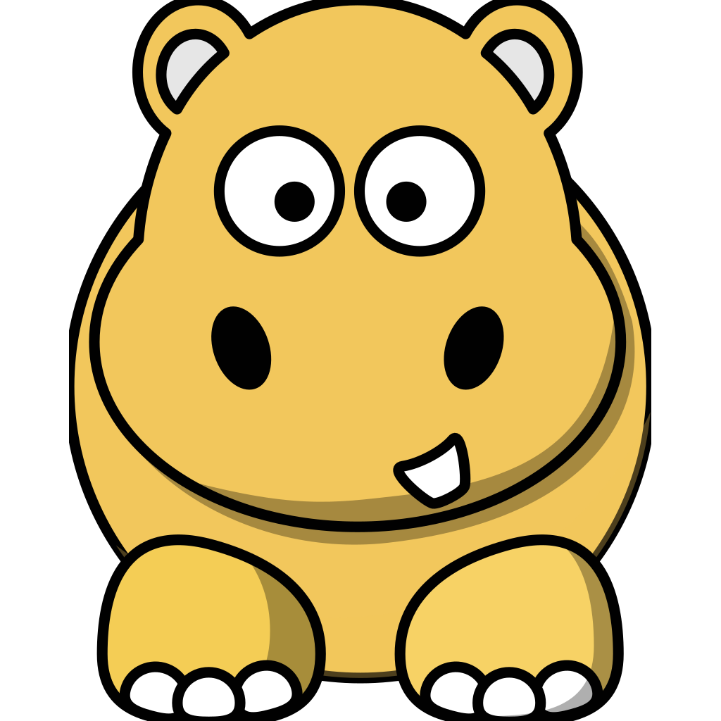 Download Gold Hippo SVG Clip arts download - Download Clip Art, PNG Icon Arts