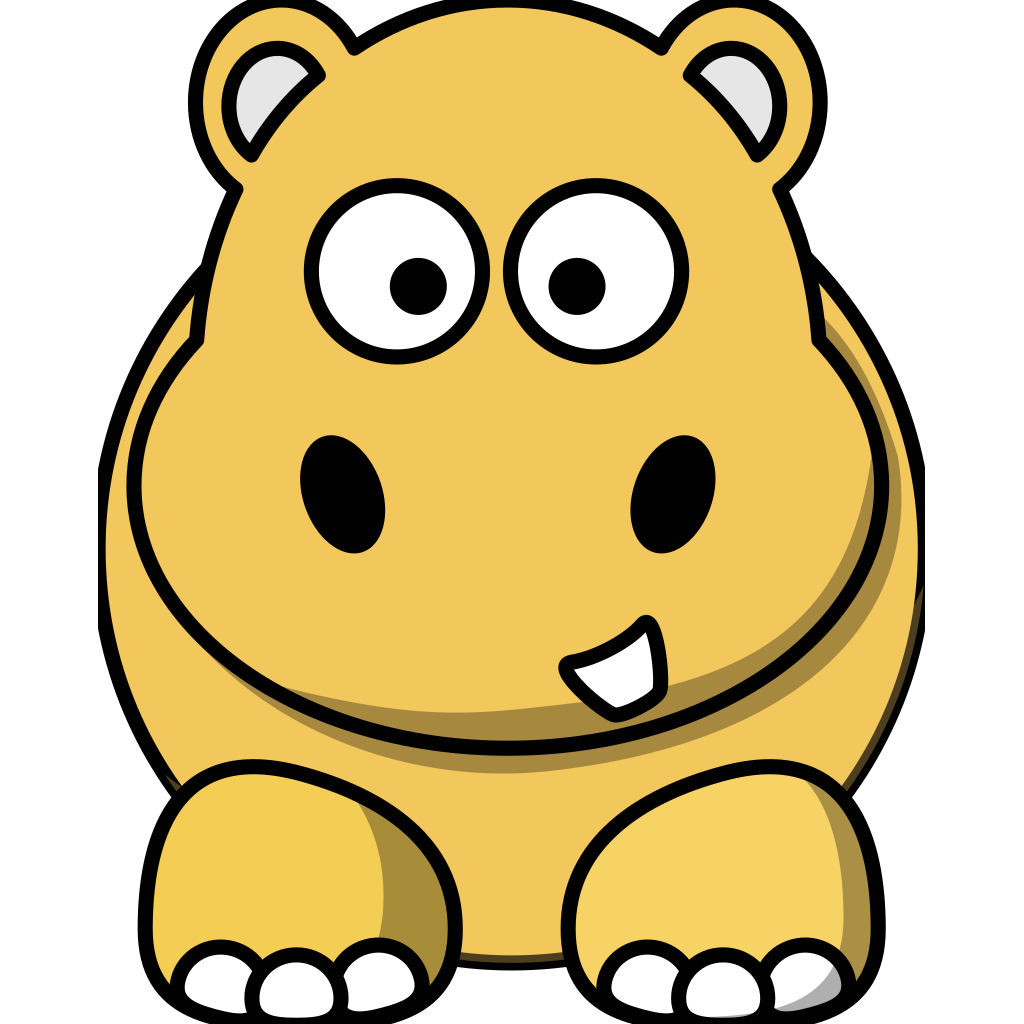 Download Gold Hippo SVG Clip arts download - Download Clip Art, PNG ...