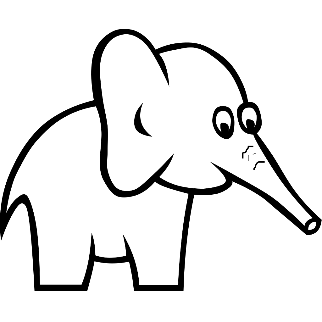 Free Free 234 Elephant Svg Black And White SVG PNG EPS DXF File