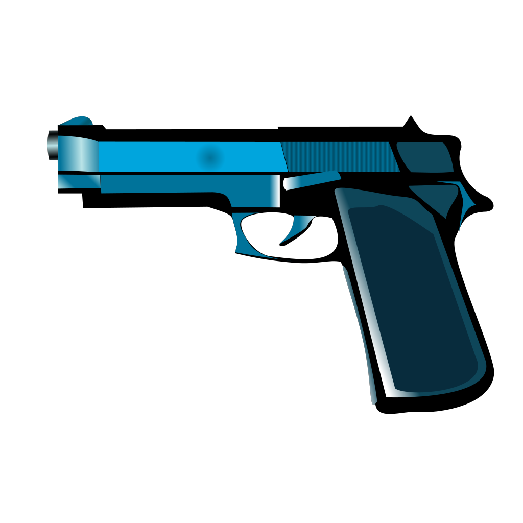 Blue Gun PNG, SVG Clip art for  Download Clip Art, PNG Icon Arts