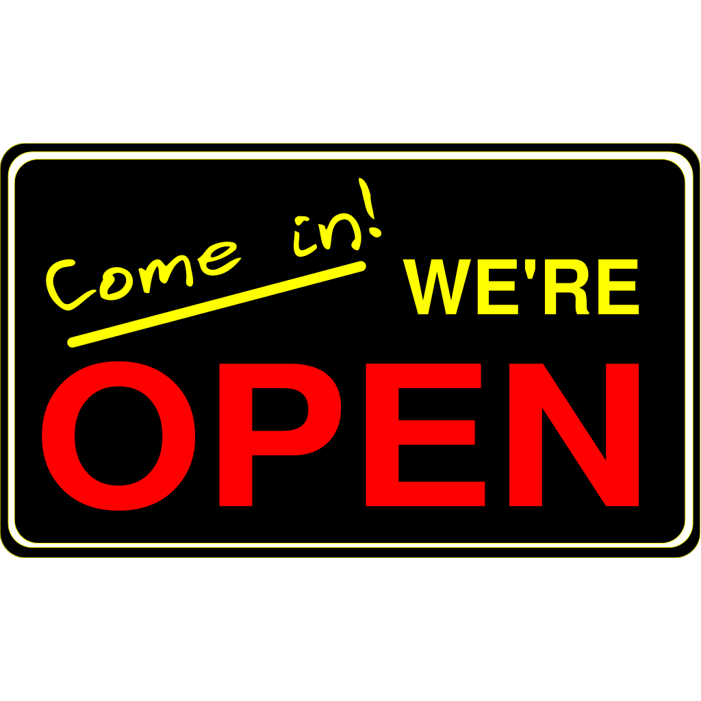 Open signs
