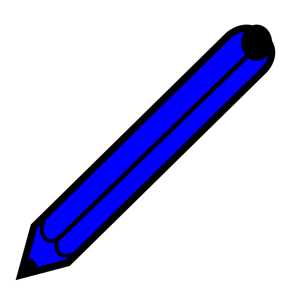 Blue Pencil PNG, SVG Clip art for  Download Clip Art, PNG Icon Arts