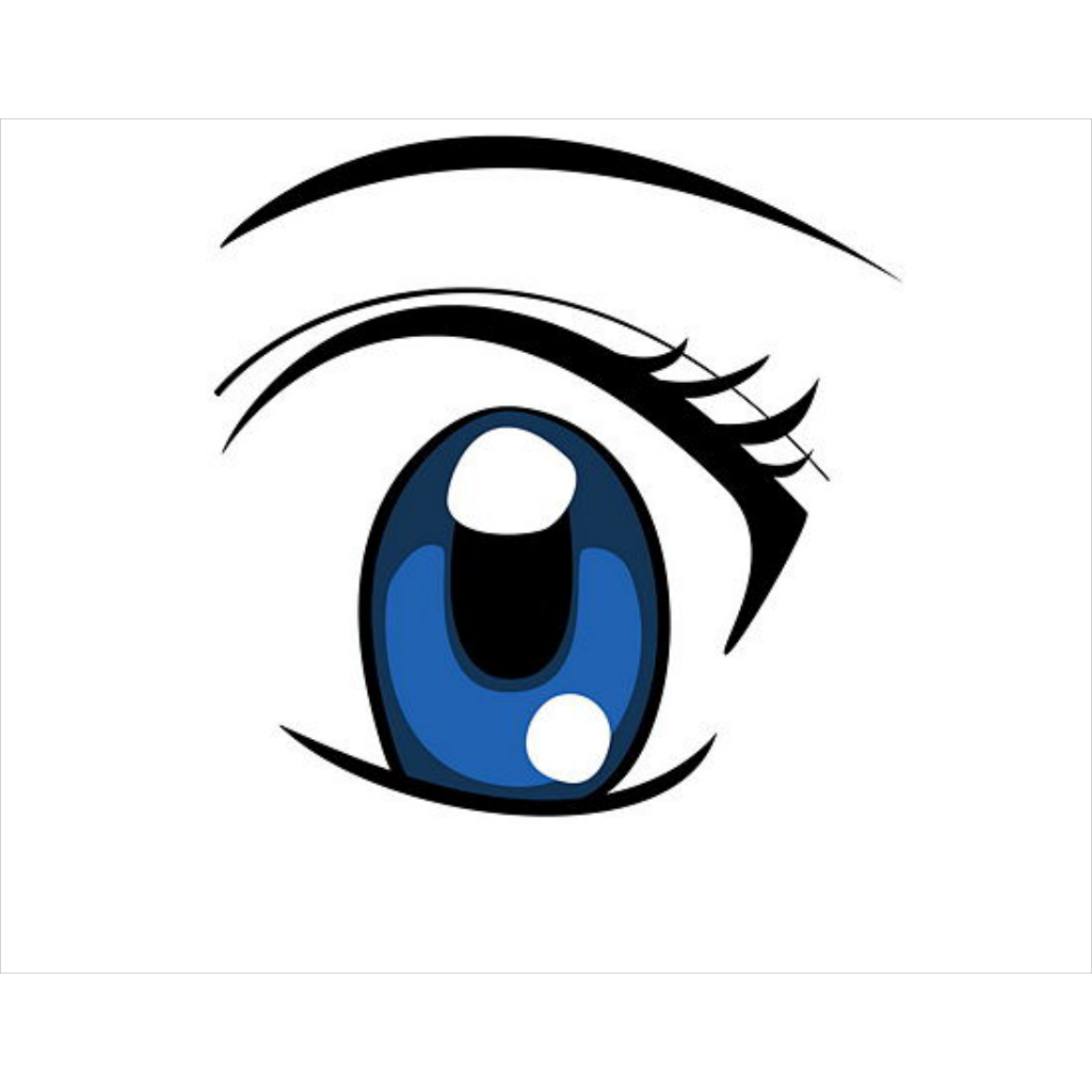 Deep Blue Eye SVG vector. 