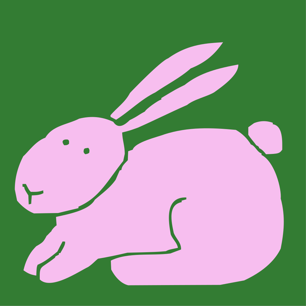 Bunny In Overalls SVG Clip arts