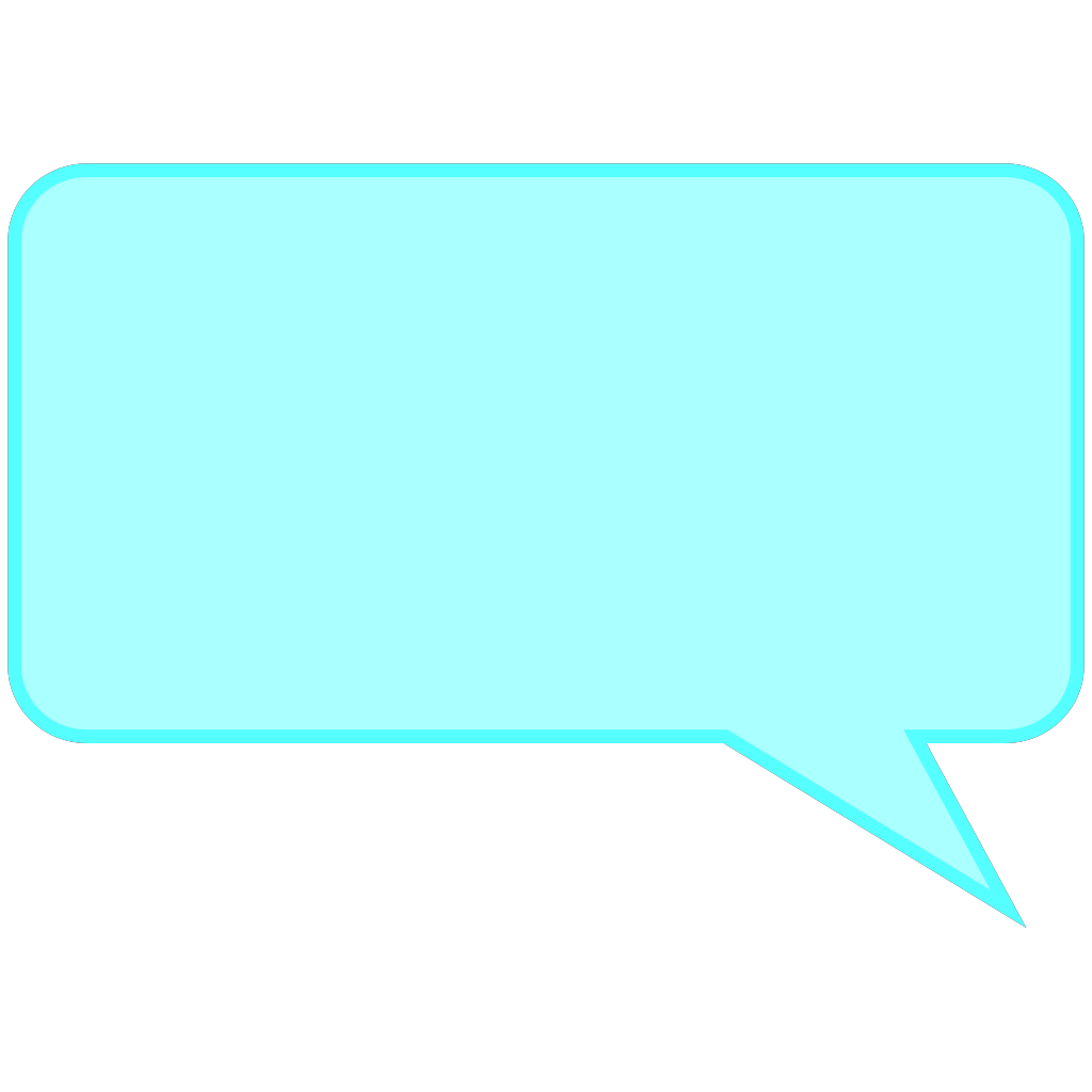 Dialog Bubble Rectangle Blue PNG, SVG Clip art for Web - Download Clip