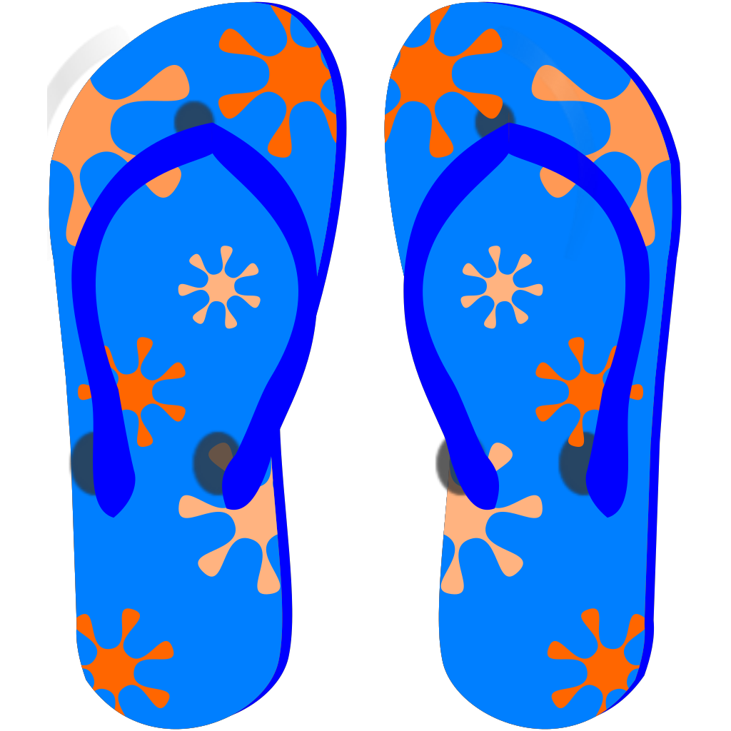 Blue Flip Flops PNG, SVG Clip art for Web - Download Clip Art, PNG Icon