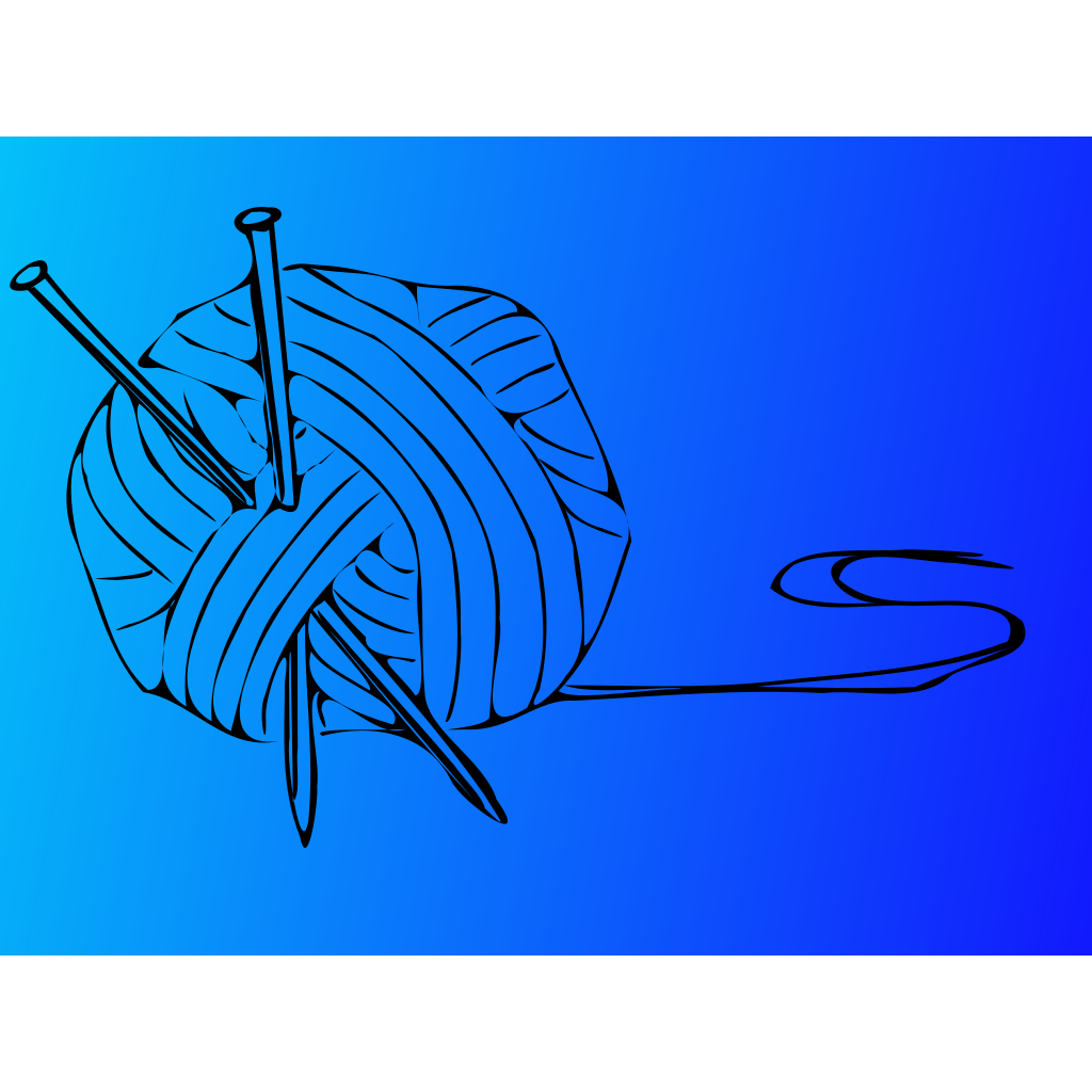 Download Knitting Needles With Ball Of Yarn PNG, SVG Clip art for ...