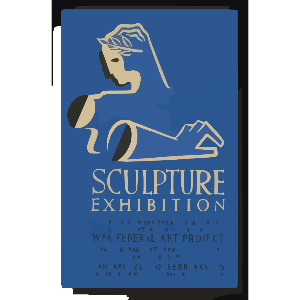 Sculpture Exhibition A Survey Of Work Produced By Artists In The Sculpture Division Of The Wpa Federal Art Project. SVG Clip arts