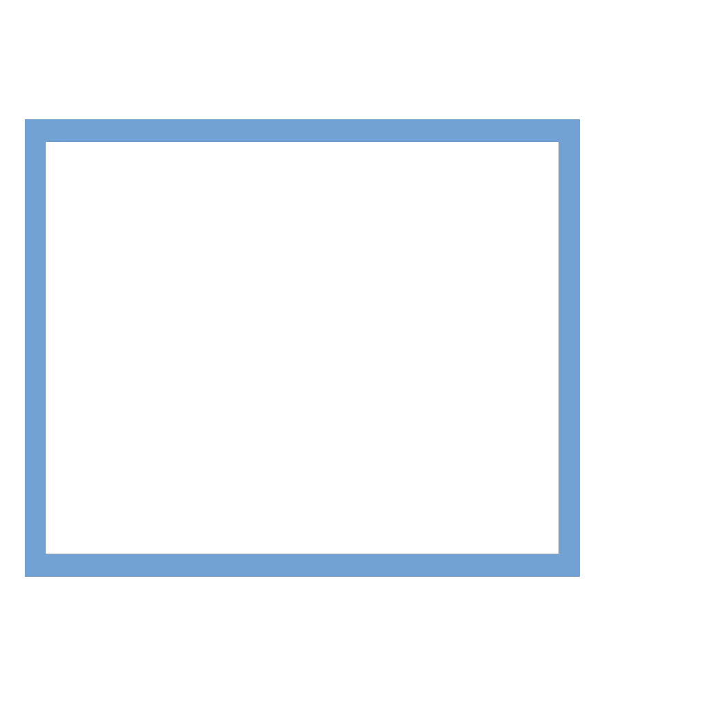 Royal Blue Frame PNG