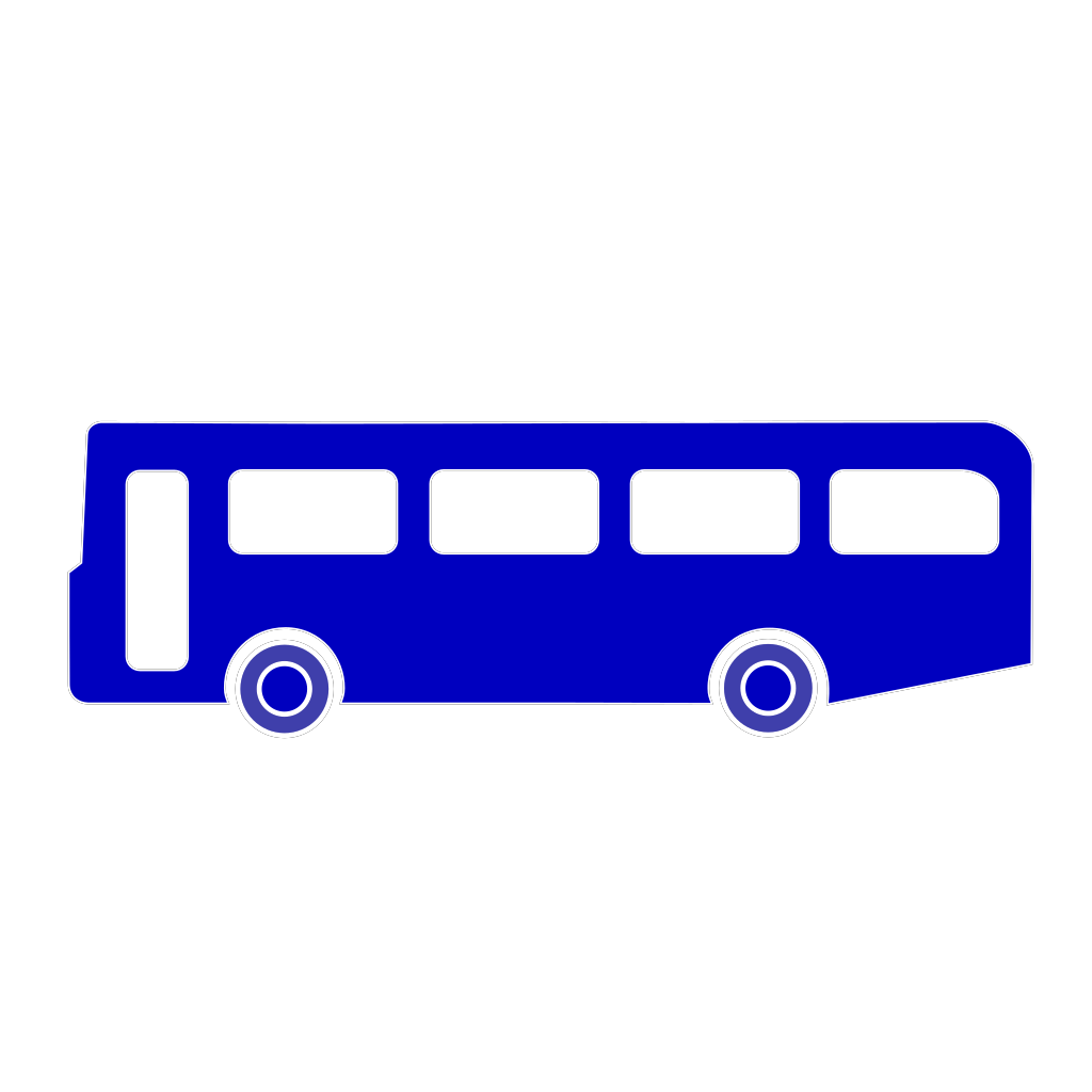 Автобус синий рисунок