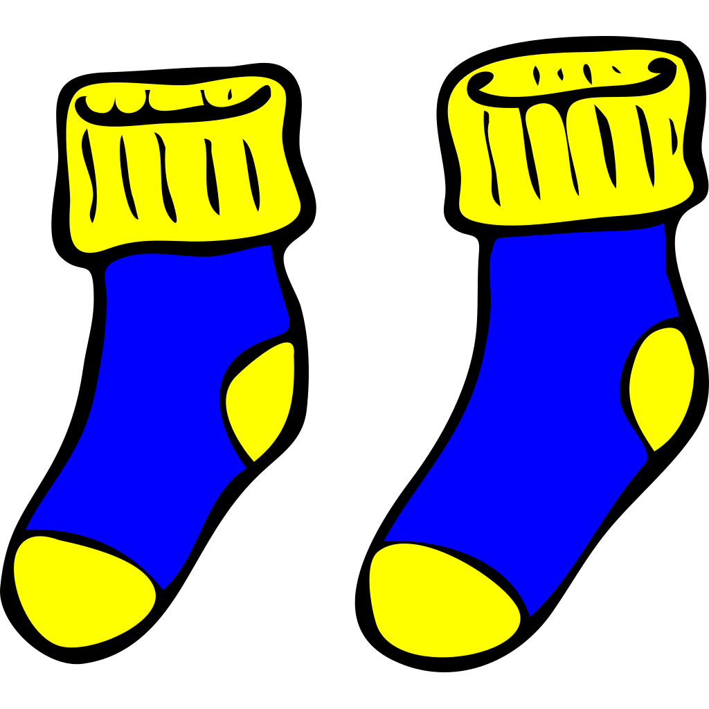 Blue And Yellow Socks PNG, SVG Clip art for Web - Download Clip Art ...