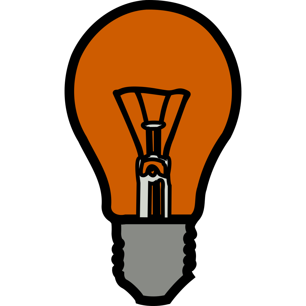 Light Bulb SVG Clip arts