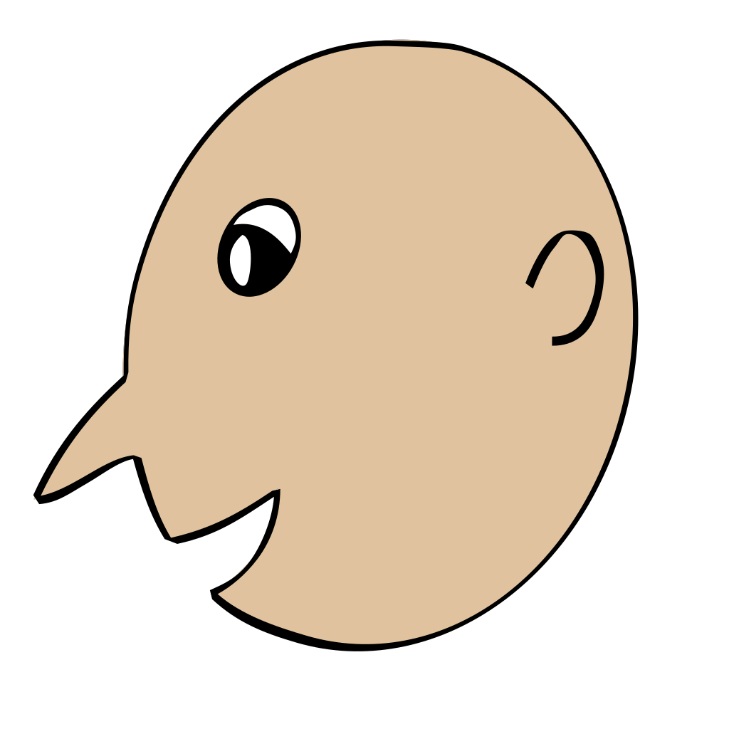 Profile Of A Bird SVG Clip arts