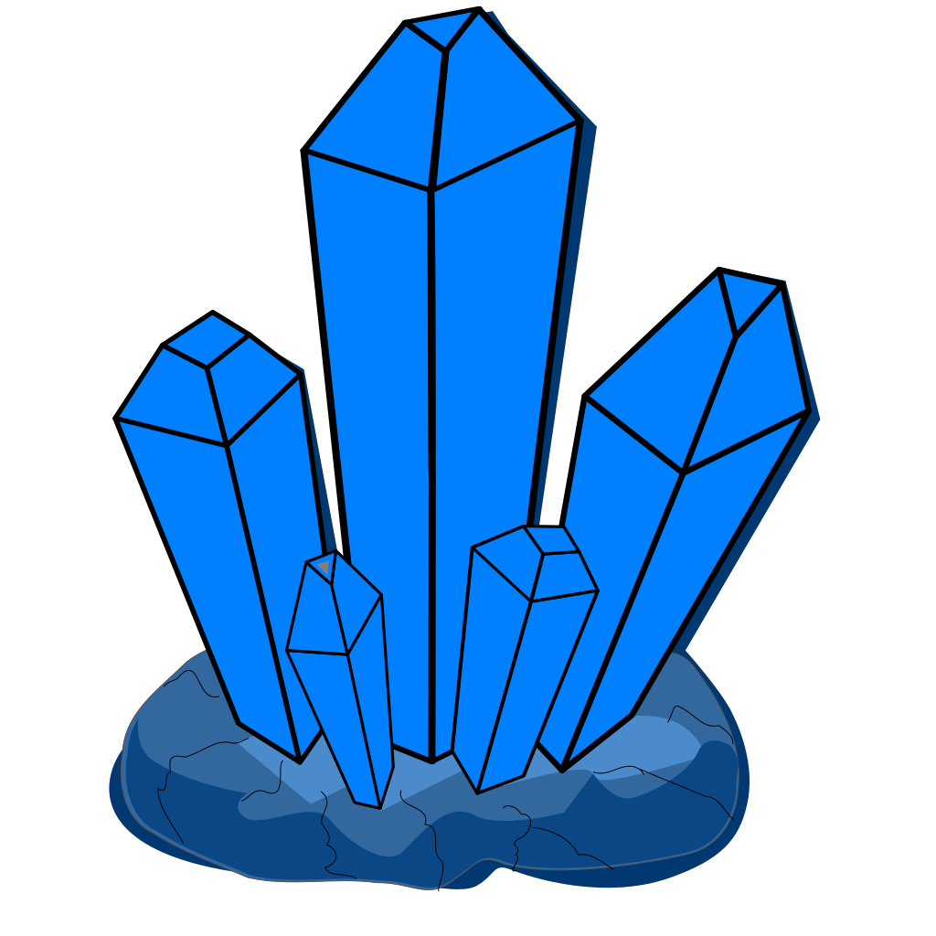 Blue Crystal PNG Clip arts.