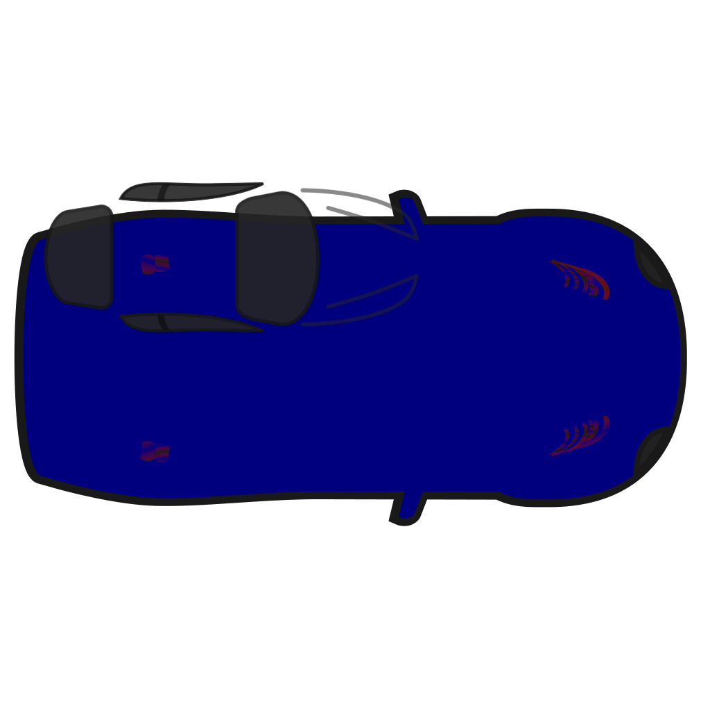 Blue Car - Top View PNG, SVG Clip art for Web - Download Clip Art, PNG ...