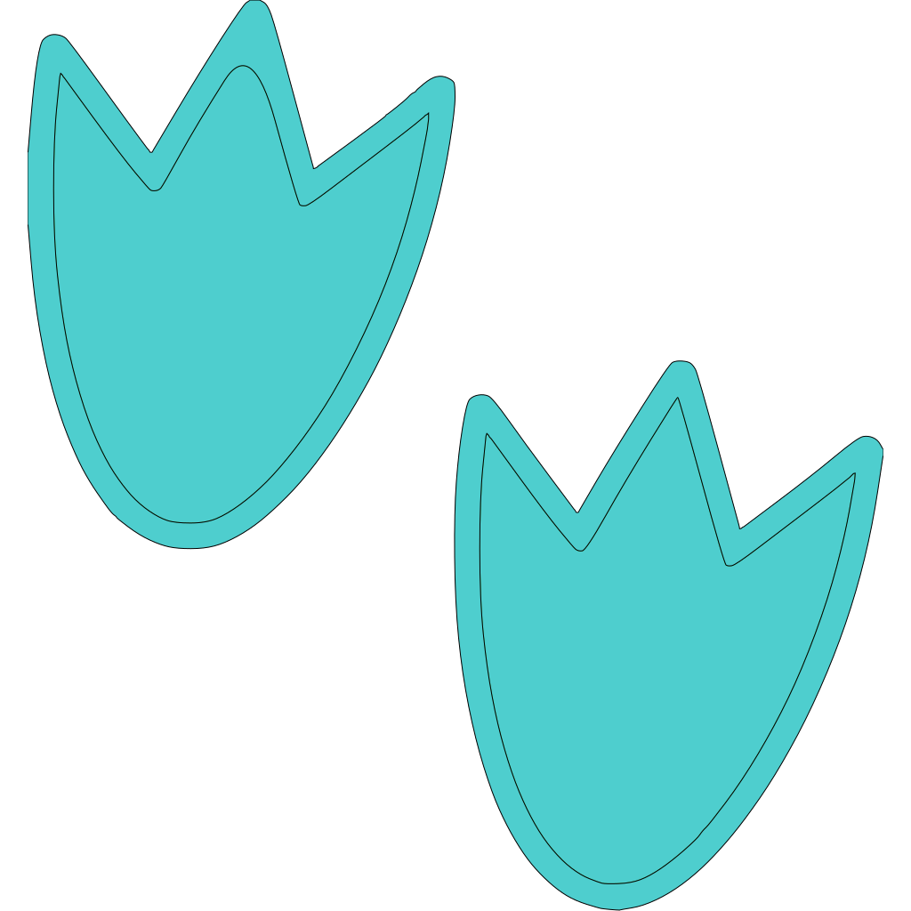 Blue Dino Feet SVG Clip arts download - Download Clip Art, PNG Icon Arts