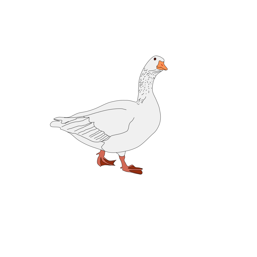 Гусь милый рисунок