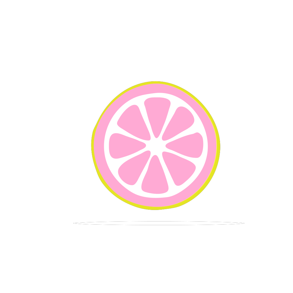 Lemon Slice  ( Cotton Candy ) SVG Clip arts