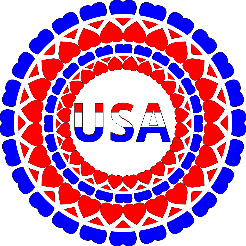Download Heart Usa Circles PNG, SVG Clip art for Web - Download Clip Art, PNG Icon Arts